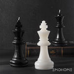 Chess shaped handmade candle