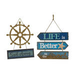 Wooden Wall Hanging/Tabletop Ship Wheel Decoration