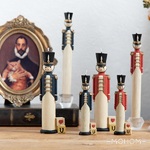 Nutcracker shape flameless handmade candle