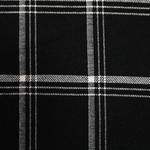 Jacquard black and white grid fabric