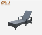 KD Outdoor Wicker Adjustable Chaise Lounge