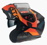 MT Atom SV Matte Helmet - Black Orange